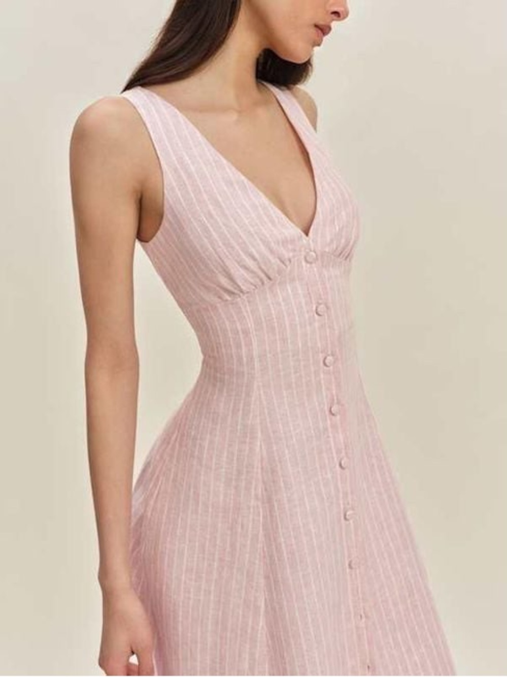 Reformation Sebastian Linen Dress